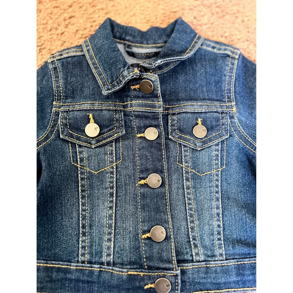The Children's Place Denim Jacket Infant‎ Kids China Blue 9-12 Months NWT